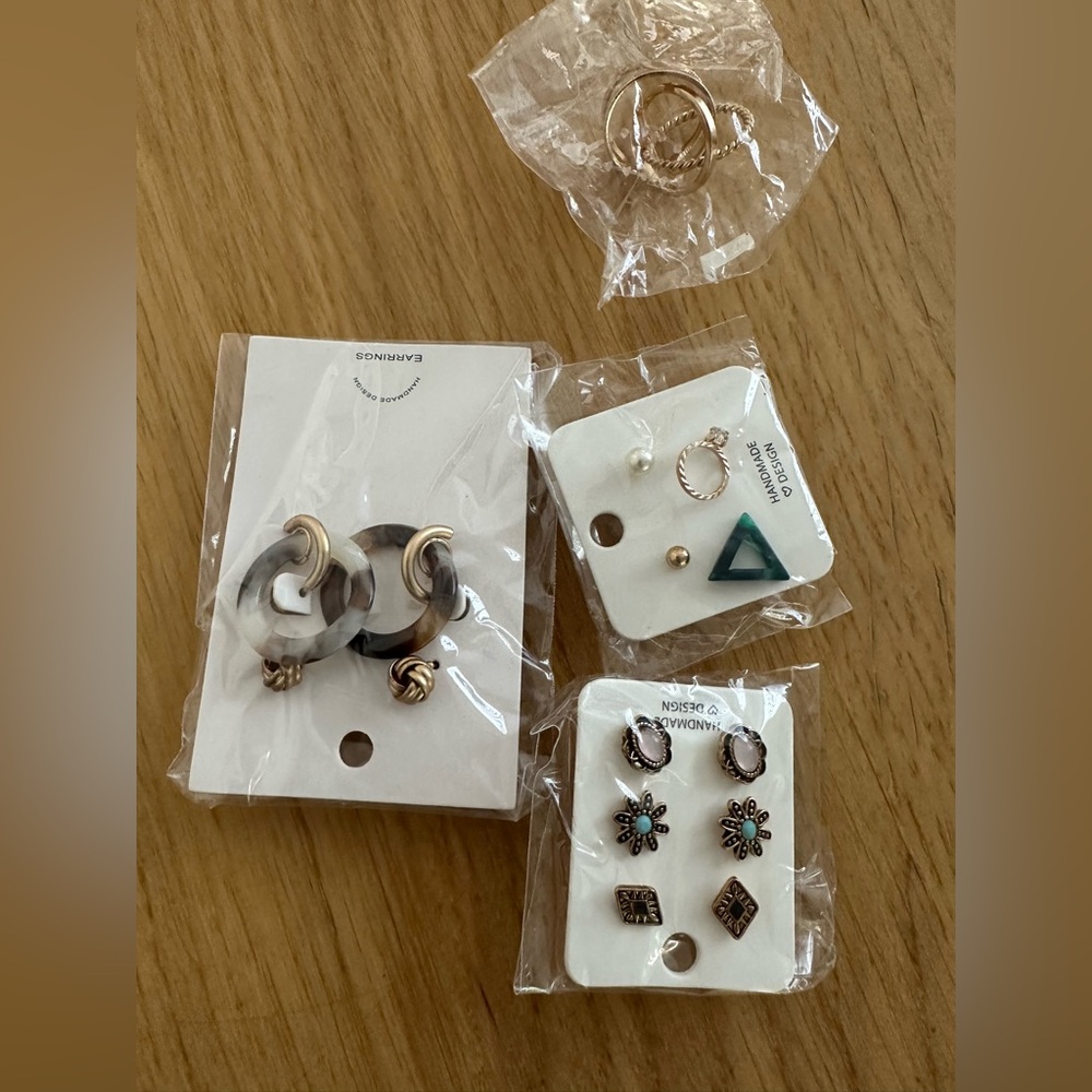 Fashion set earrings,necklace and rings - Picture 4 of 5